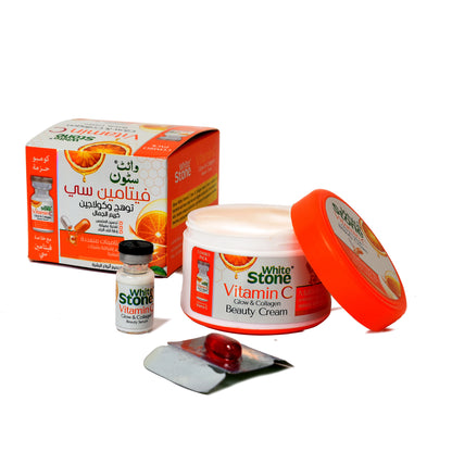 Pack of 2 White Stone Vitamin C Glow & Collagen Beauty Cream