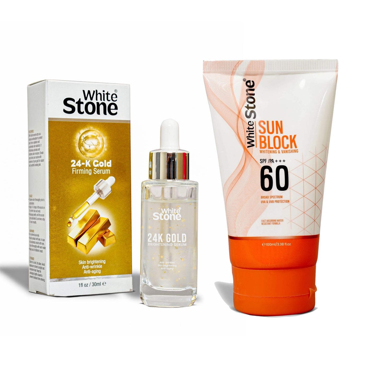 24K Gold Firming Serum + 60 SPF Sunblock