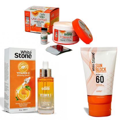 1 Vitamin C Pack + 1 SPF 60 Sunblock + 1 Vitamin C Serum