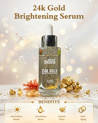 White Stone 24K Gold Illuminating Serum – Age-Defying Glow Enhancer