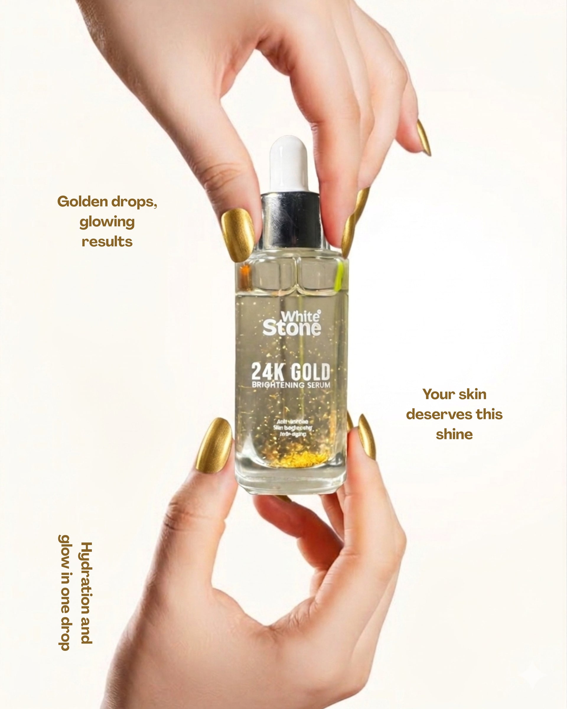 White Stone 24K Gold Illuminating Serum – Age-Defying Glow Enhancer