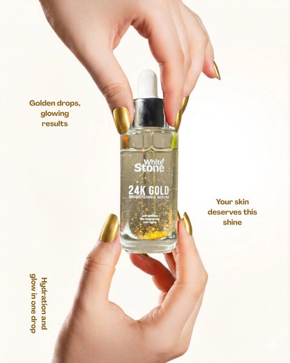 White Stone 24K Gold Illuminating Serum – Age-Defying Glow Enhancer