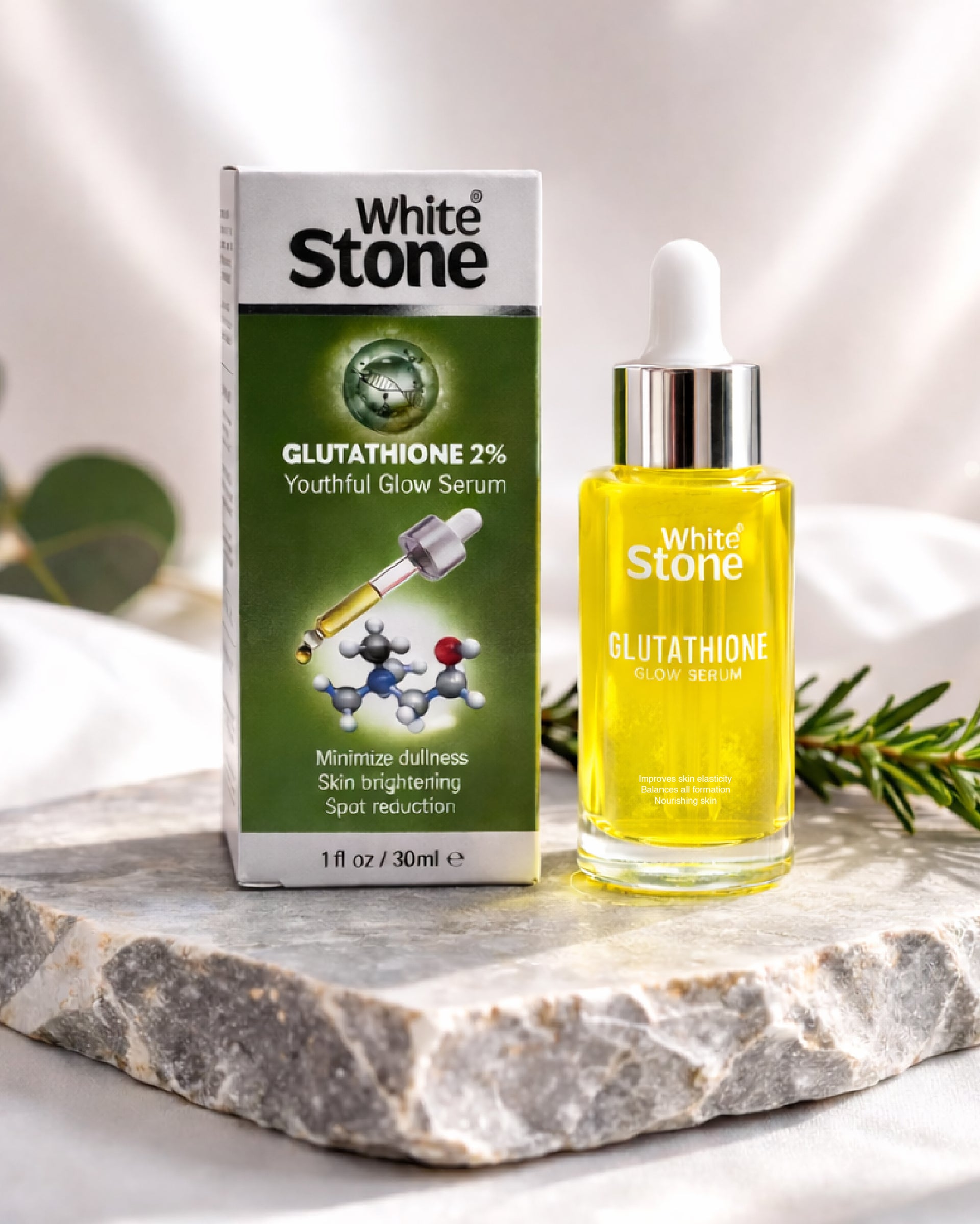 White Stone Glutathione Luminosity Serum – Elasticity & Radiance Lift