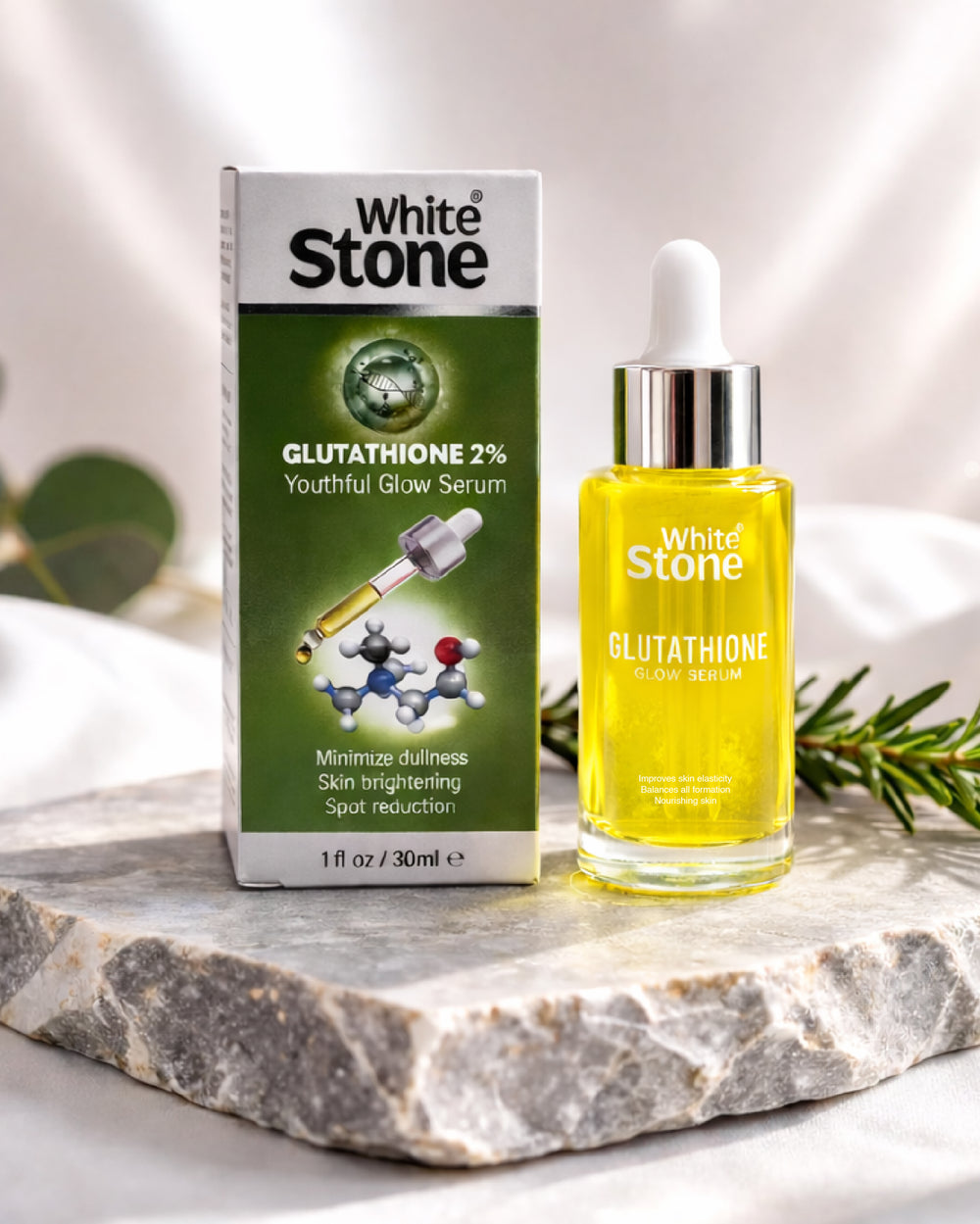 White Stone Glutathione Luminosity Serum – Elasticity & Radiance Lift