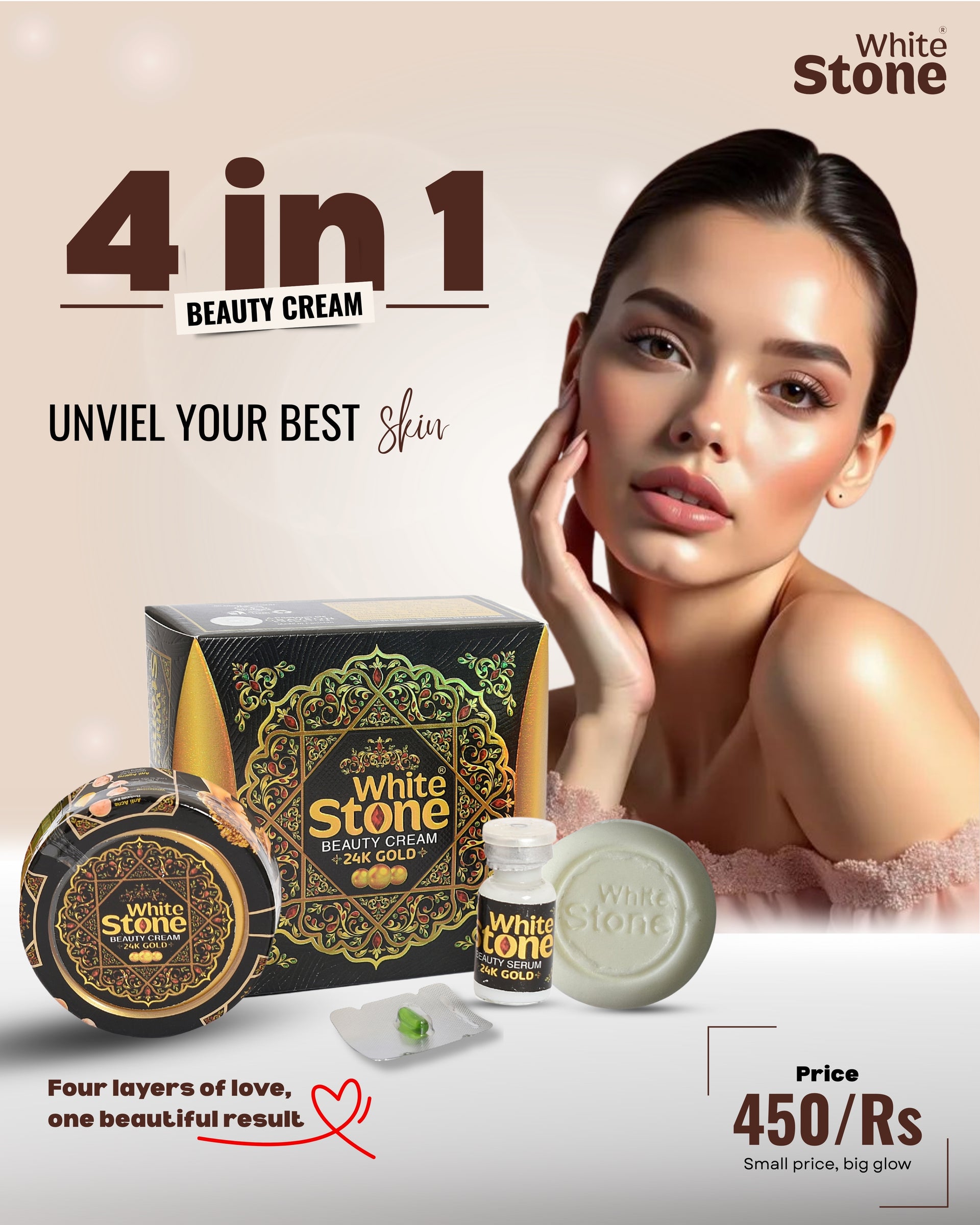 WHITESTONE 4 IN 1 BEAUTY CREAM