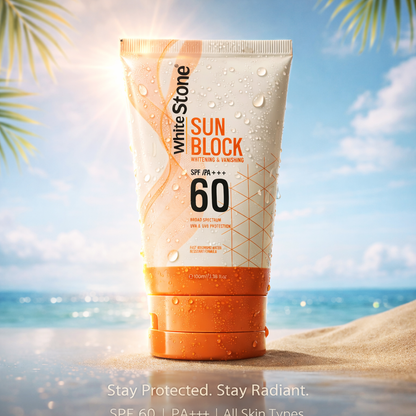 White Stone Sun Block SPF 60