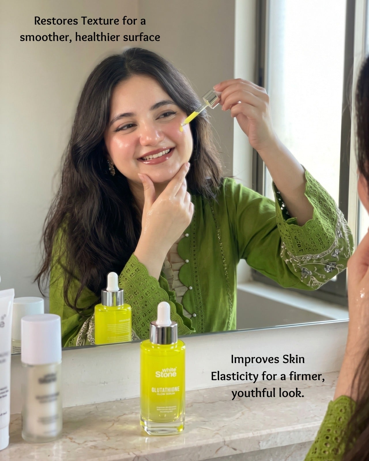 White Stone Glutathione Luminosity Serum – Elasticity & Radiance Lift