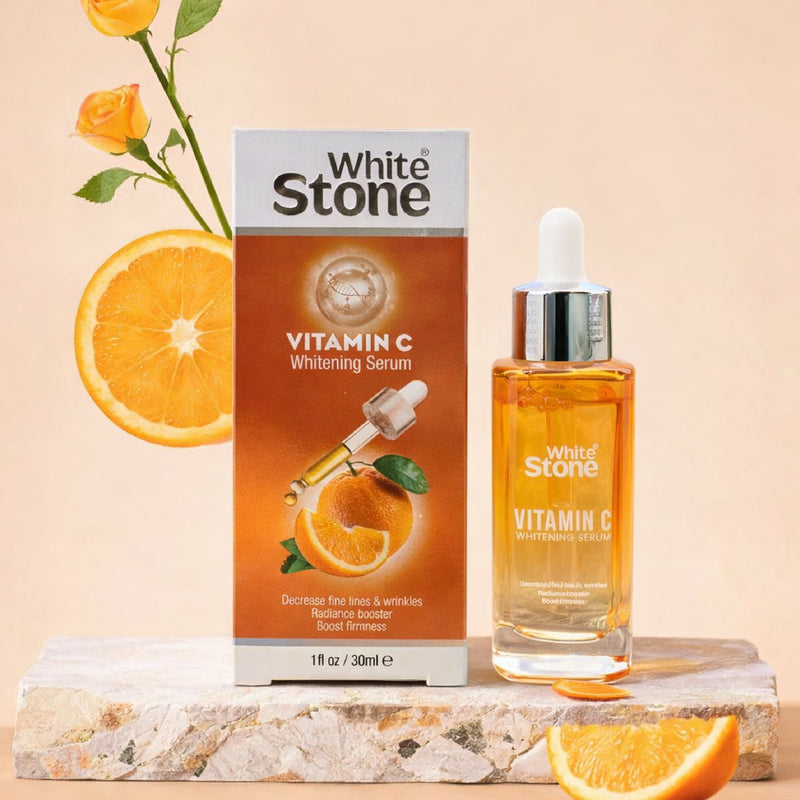 White Stone Vitamin C Brightening Serum – Tone Even & Spot Fader