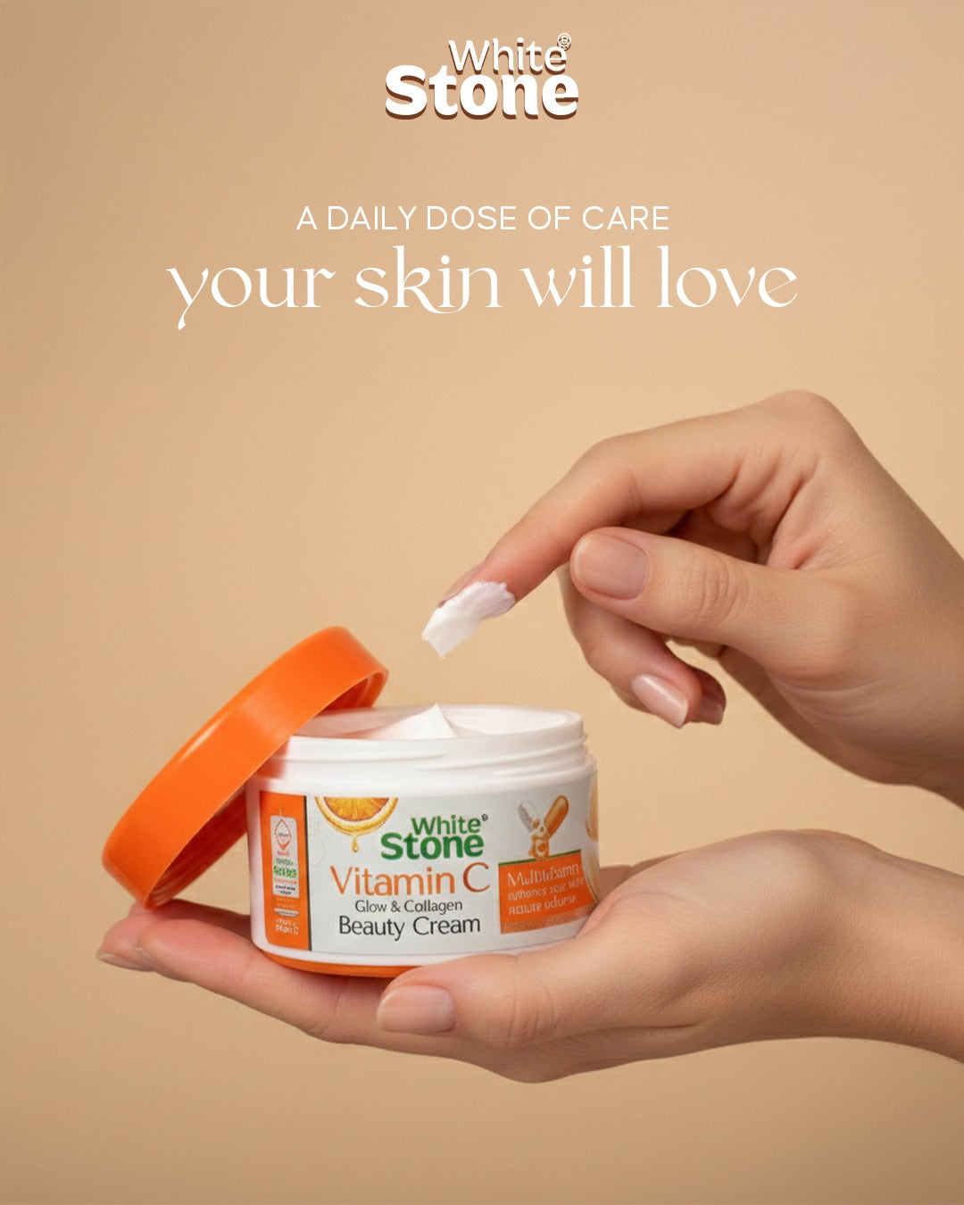 White Stone Vitamin C Glow & Collagen Beauty Cream