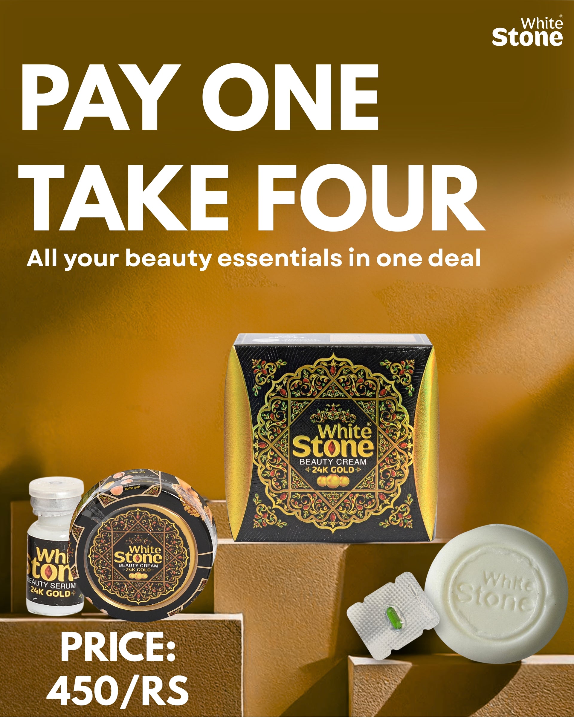 WHITESTONE 4 IN 1 BEAUTY CREAM