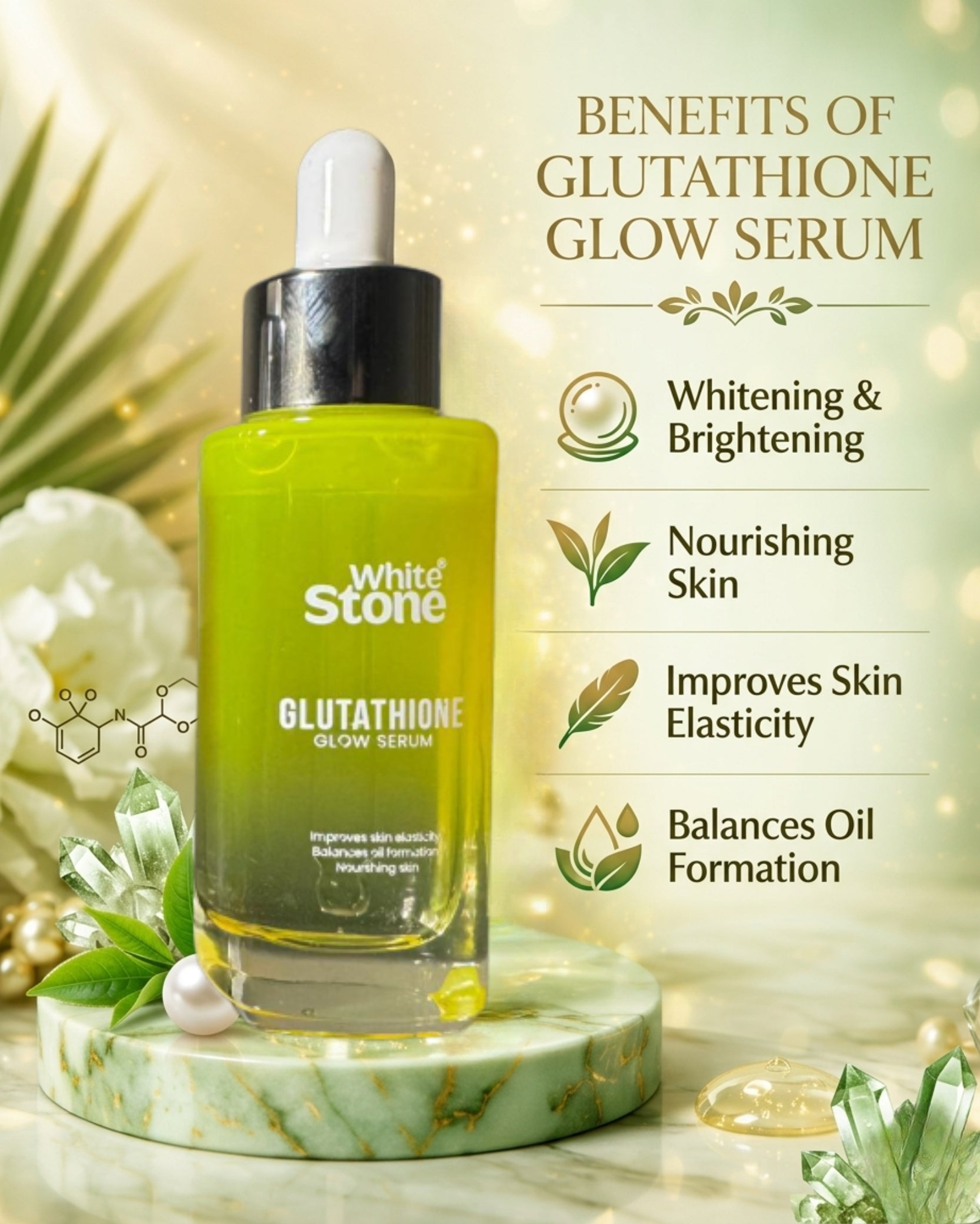 White Stone Glutathione Luminosity Serum – Elasticity & Radiance Lift