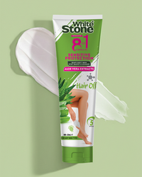 White Stone 8-in-1 Depilatory Cream – Aloe Vera Blend (Soothing Defense)
